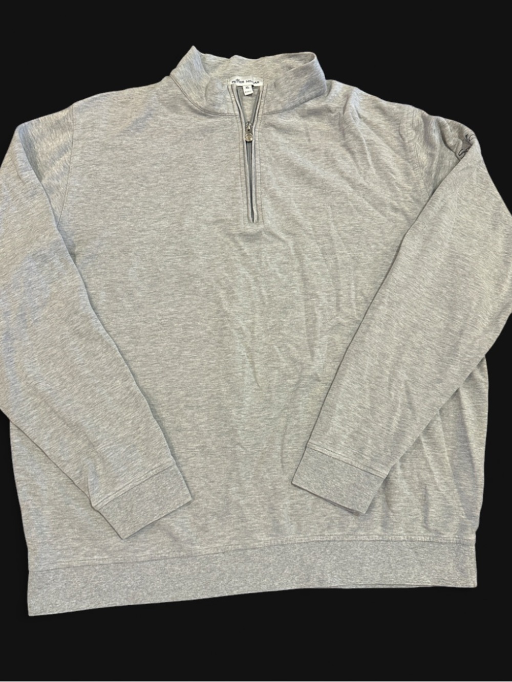 Peter Millar Men’s XL Gray Squire Creek Golf Quarter Zip ⛳️
